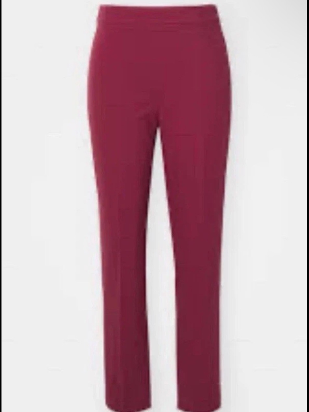 Hugo BOSS Tilunara Dark-Red Knit Trouser Pants Women Taper Slim Fit NWT $110-140